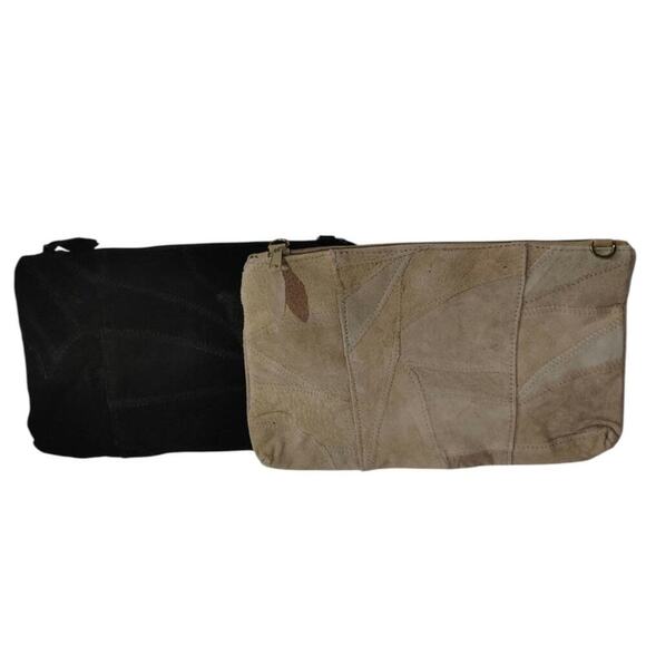 Suede Patchwork Clutches (2) - Picture 1 of 5